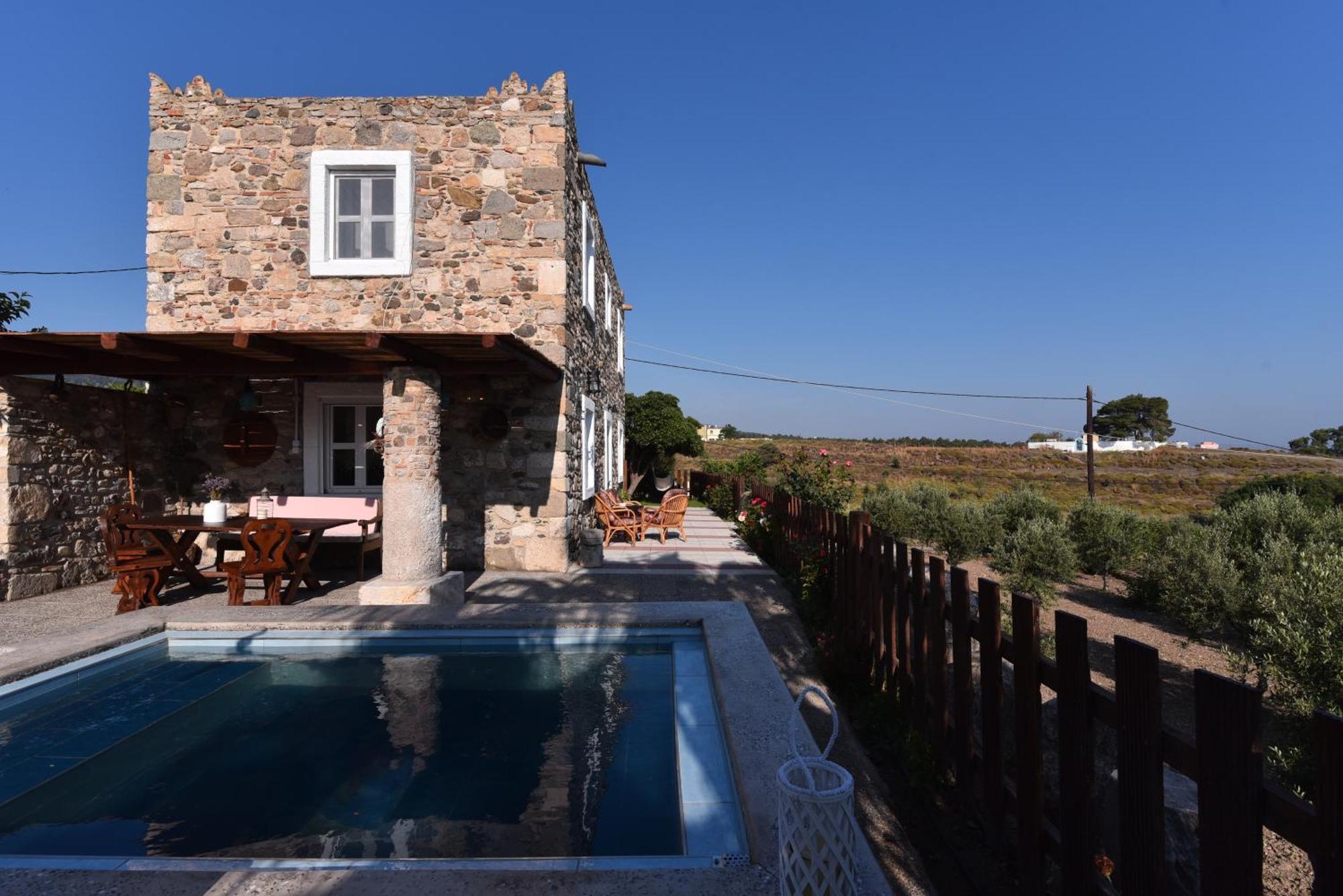 Traditional Kos Villa With Swimming Pool, Lawn Yard And Bbq Dış mekan fotoğraf