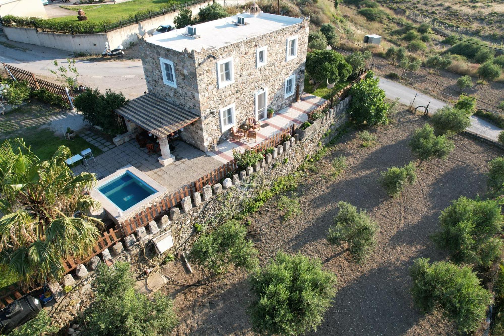 Traditional Kos Villa With Swimming Pool, Lawn Yard And Bbq Dış mekan fotoğraf