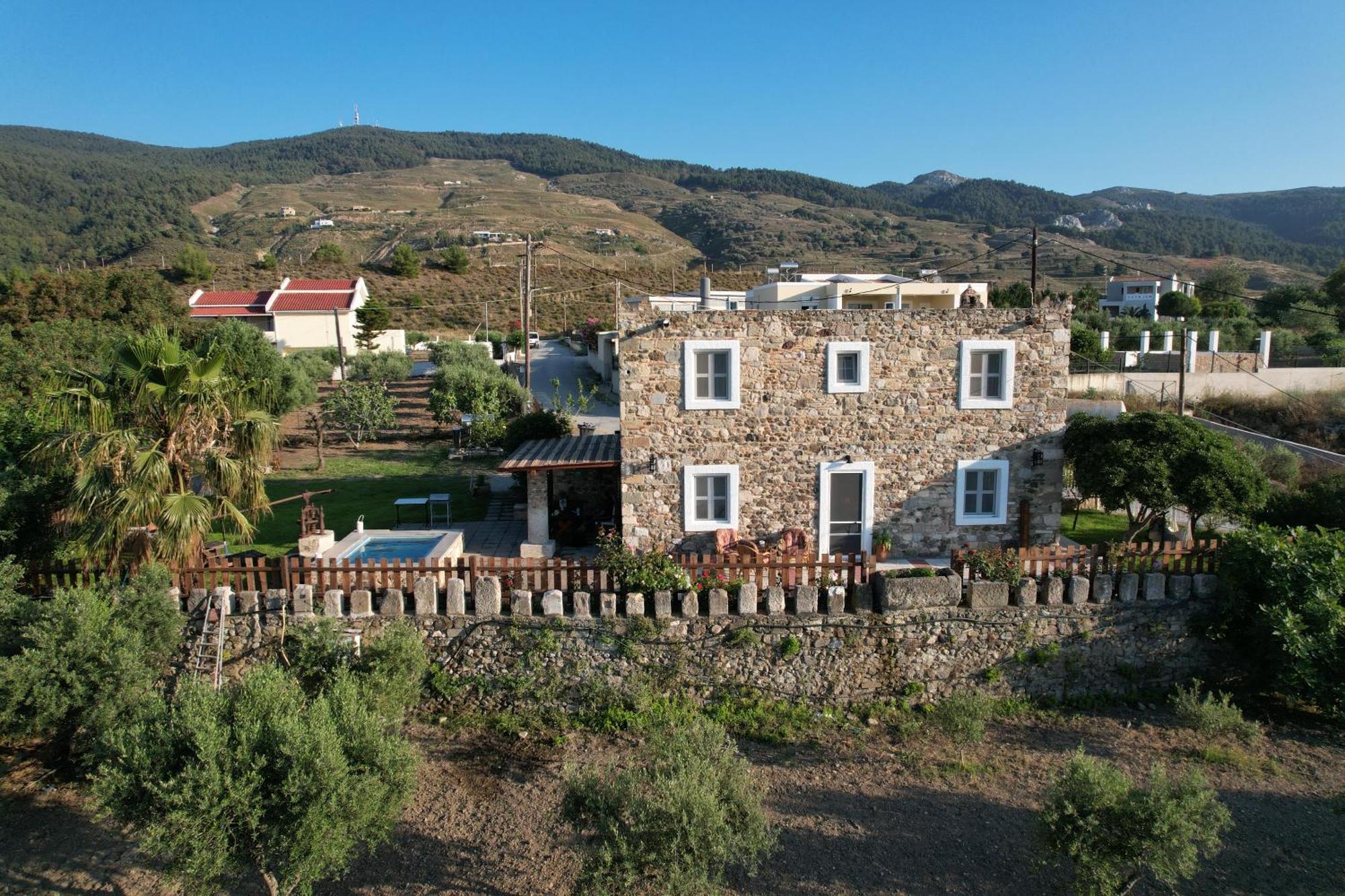 Traditional Kos Villa With Swimming Pool, Lawn Yard And Bbq Dış mekan fotoğraf
